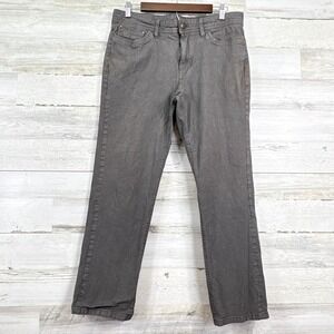 English Laundry Mens Gray Casual Denim Jeans‎ 34x27 Straight Leg Cotton Spandex